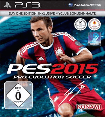 Pro Evolution Soccer 2015 box art for Playstation 3